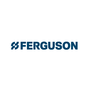 Ferguson Enterprises logo, a national plumbing supply leader.