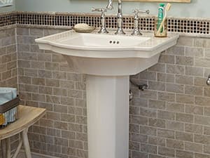 Pedastal sink from American Standard Estate Suites collection