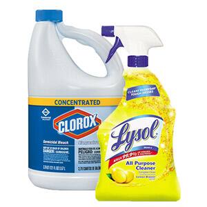 Shop cleaning supplies in hospitality supplies