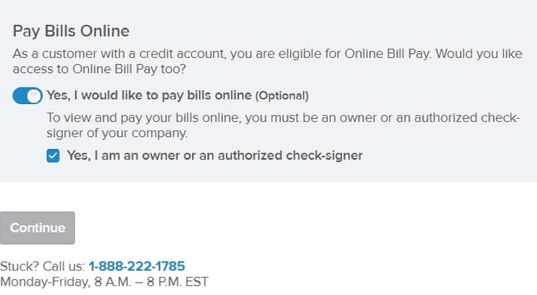 Pay bills online