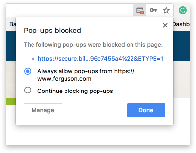 popup blocker screenshot