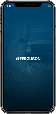 homepage of the ferguson mobile app